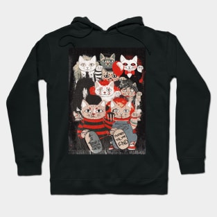 Horror Maneki Neko Vintage Gang Halloween Party 2019 Hoodie